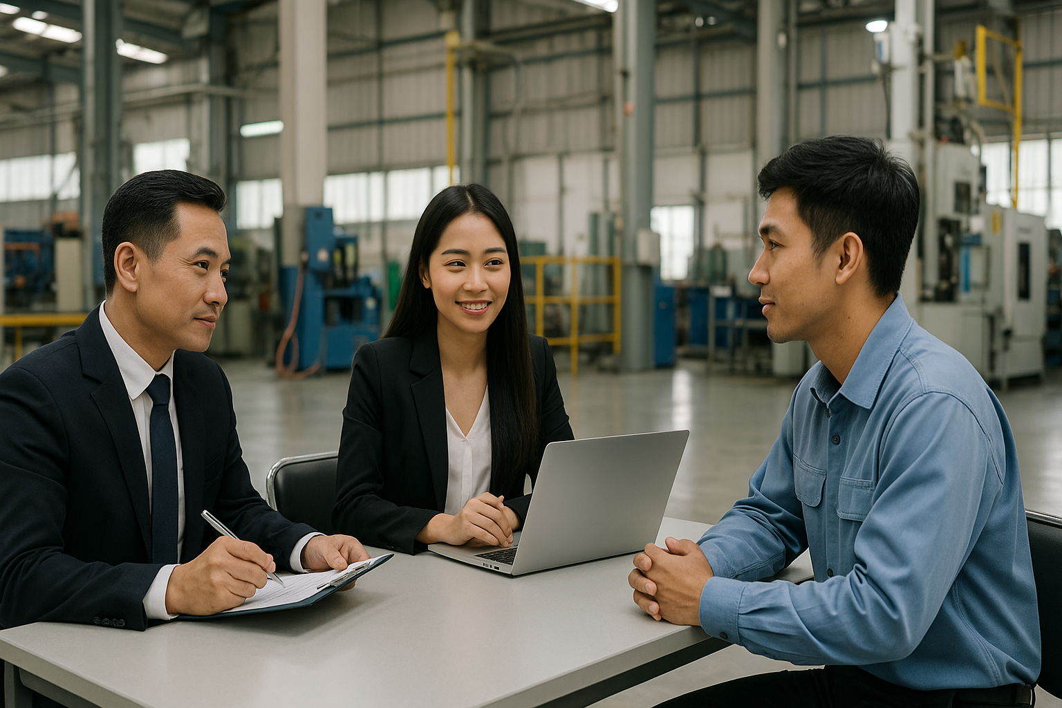Cảnh tuyển dụng chuyên nghiệp tại nhà máy