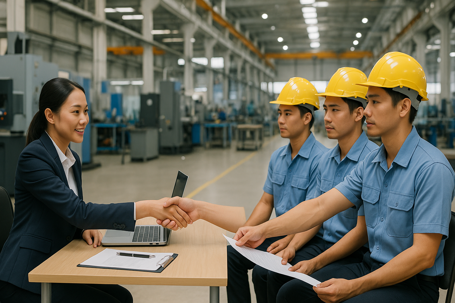 Quy trình tuyển dụng tại nhà máy Hà Nam