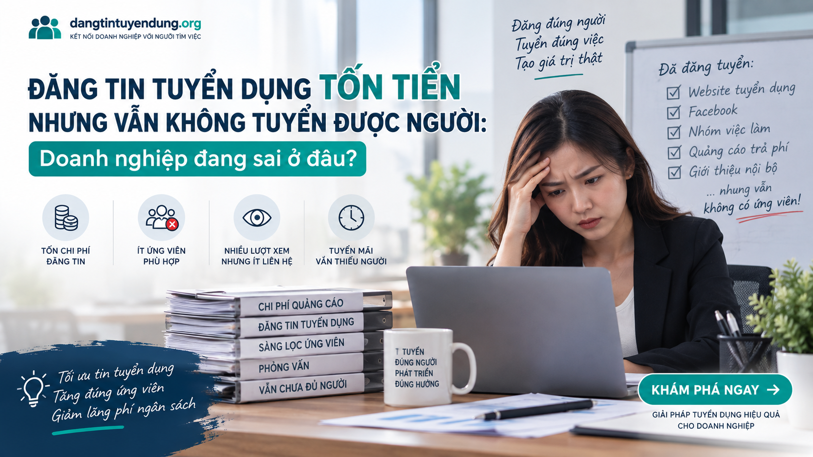 Đăng tin tuyển dụng tốn tiền nhưng vẫn không tuyển được người