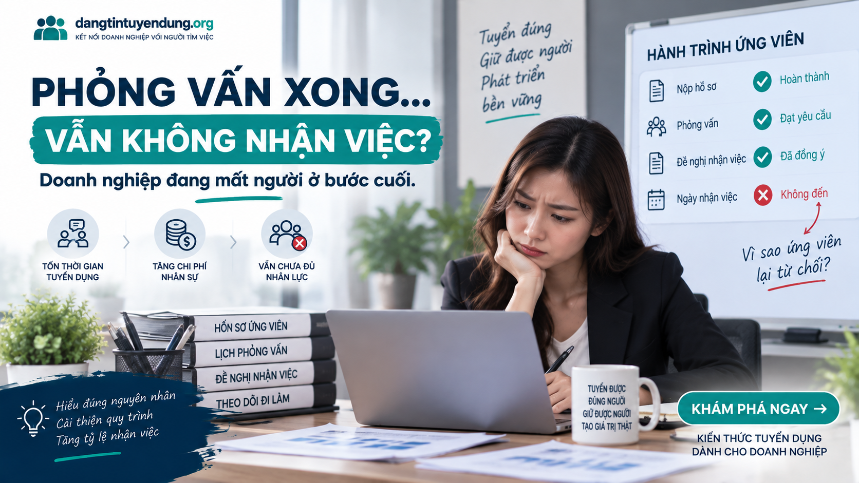 Ứng viên phỏng vấn xong nhưng không nhận việc: Vì sao?