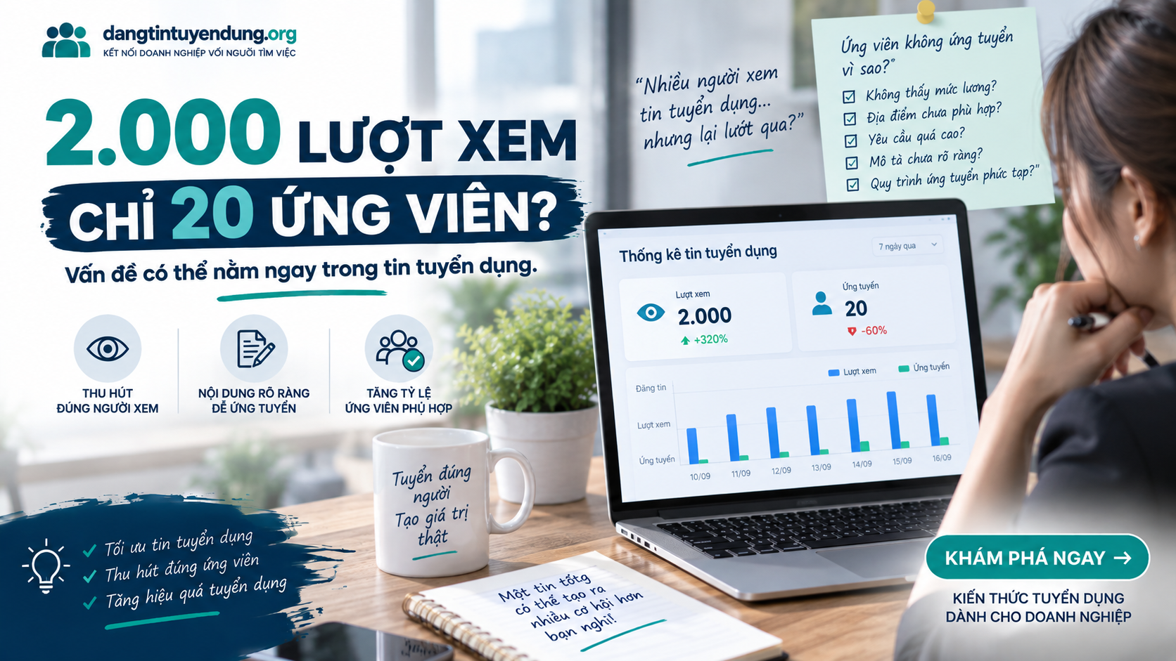 Tin tuyển dụng nhiều lượt xem nhưng ít ứng viên: Vì sao?