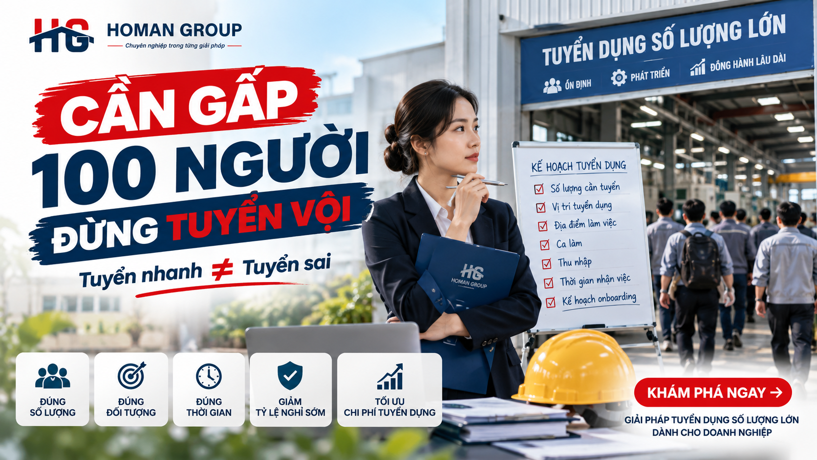 Tuyển gấp số lượng lớn: Vì sao doanh nghiệp càng dễ tuyển sai?