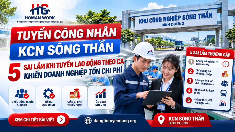 Tuyển Công Nhân KCN Sóng Thần: 5 Sai Lầm Cần Tránh
